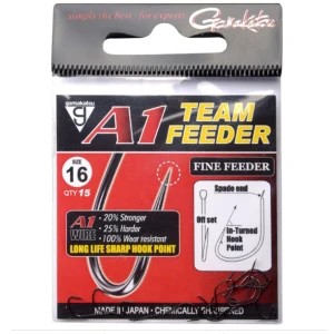 Carlige Legate Gamakatsu A1 Fine Feeder Nr.12, 0.14mm, 100cm