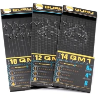 Carlige Legate Guru Bayonets Qm1, Carlig Nr.10, 0.22mm, 10cm, 8buc/pac Carlige Legate Guru Bayonets Qm1, Carlig Nr.10, 0.22mm, 10cm, 8buc/pac