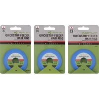 Carlige Legate Korum Limitless Quickstop Feeder Hair Rigs Barbed, 10lb-0.26mm, Nr.12, 1m, 8buc/pac