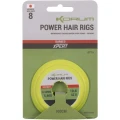 Carlige Legate KORUM Power Hair Rigs Barbed Mono, 100cm, 10lbs, 0.28mm, Nr.12, 6buc/pac