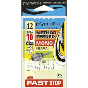 Carlige Legate Kamatsu Fast Stop Iseama Braid, 10cm, Nr.10, 0.12mm, 5buc/pac Carlige Legate Kamatsu Fast Stop Iseama Braid, 10cm, Nr.10, 0.12mm, 5buc/pac