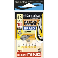 Carlige Legate Kamatsu Iseama Rig Method Feeder Braid, 10cm, Nr.12, 0.12mm, 5buc/pac