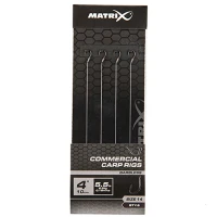 Carlige Legate Matrix Commercial Carp Rigs, Nr.12, 15cm, 8buc/plic