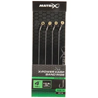 Carlige Legate Matrix X8 Power Carp Band Rigs, Nr.10, 10cm, 8buc/plic