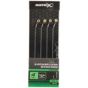 Carlige Legate MATRIX X8 Power Carp Band Rigs, Nr.12, 10cm, 8buc/plic