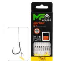 Carlige Legate MIKADO Method Feeder Rig MF14 With Push Stop, 10cm, Nr. 8, 8buc/pac