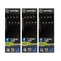 Carlige Legate Matrix MXC-6 Barbless  F1 Band Rigs Nr.16 10cm 8buc/plic Carlige Legate Matrix MXC-6 Barbless  F1 Band Rigs Nr.16 10cm 8buc/plic