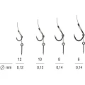 Carlige Legate Method Feeder KONGER pe Spin Kamatsu Iseama Fir Textil, Nr.8, 0.14mm, 10cm, 5buc/pac Carlige Legate Method Feeder KONGER pe Spin Kamatsu Iseama Fir Textil, Nr.8, 0.14mm, 10cm, 5buc/pac