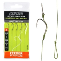 Carlige Legate Nevis Feeder Cu Spin, Nr.8, 0.14mm, 8.5cm, 10buc/pac