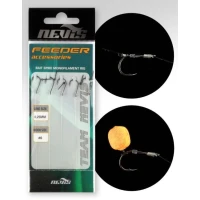 Carlige Legate Nevis Monofilament Cu Spin, Nr.6, 0.25mm, 5buc/pac