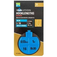 Carlige Legate Preston Revalution Hooklengths N-30, Nr.12, 10buc/rola