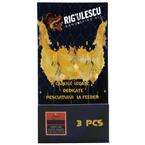 Carlige Legate RIGULESCU Cu Banda, Nr.8, 7.5cm, 3buc/pac