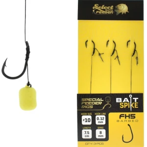 Carlige Legate SELECT BAITS FH5 Method Feeder Bait Sting Rig 8mm, Nr.14, 7.5cm, 3bbuc/pac