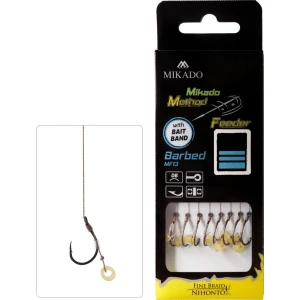 Method Feeder Rig - Bait Band - Carlig Nr.6/ Fir Textil 0.16Mm/10Cm - 8Buc Method Feeder Rig - Bait Band - Carlig Nr.6/ Fir Textil 0.16Mm/10Cm - 8Buc