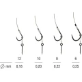Rig Konger Kamatsu Kantousure Method Feeder Cu Spin,  Monofilament, Nr.8, 0.22mm, 10cm, 5buc/pac Rig Konger Kamatsu Kantousure Method Feeder Cu Spin,  Monofilament, Nr.8, 0.22mm, 10cm, 5buc/pac