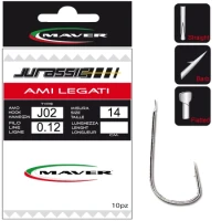 Carlige Legate Maver Jurassic J02 Nr 6-0.20 Carlige Legate Maver Jurassic J02 Nr 6-0.20