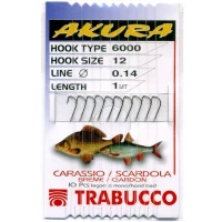 Carlige Legate Trabucco Akura 6000 Fir 0.10mm Nr.20 10buc/plic Carlige Legate Trabucco Akura 6000 Fir 0.10mm Nr.20 10buc/plic