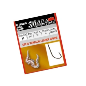Carlige DAM Sumo Spezi Wurm Black Legate Nr.4 Fir 0.30mm Carlige DAM Sumo Spezi Wurm Black Legate Nr.4 Fir 0.30mm