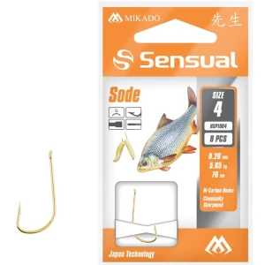 Carlige Legate Mikado Sensual Sode, 70cm, Nr.8, 0.16mm, 8buc/plic Carlige Legate Mikado Sensual Sode, 70cm, Nr.8, 0.16mm, 8buc/plic