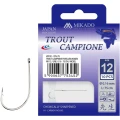 Carlige Legate Mikado Trout Campione, 150cm, Nr.4, 0.25mm, 10buc/pac