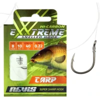 Carlige Legate Nevis Crap, Nr.10, 0.20mm, 40cm, 10buc/pac