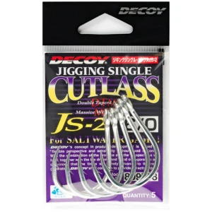 Carlige DECOY JS-2 Jigging Single Cutclass N, Nr.5/0, 5buc/pac