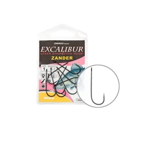 Carlige Energo Team Excalibur Zander Worm Nr 1 8buc/plic Carlige Energo Team Excalibur Zander Worm Nr 1 8buc/plic