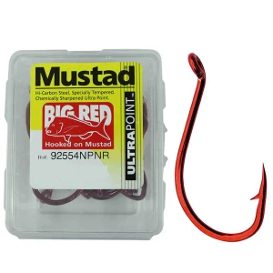 Carlige MUSTAD 92554NPNR Ultrapoint Beak Bait Heavy Big Red Nr.4/0, 7buc/pac