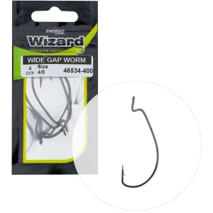 Carlige Offset Energo Team Wizard Worm Wide Gap Nr.2/0, 5buc/pac