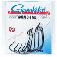 Carlige Offset Gamakatsu Worm-314 MB Nr.1/0, 6buc/pac Carlige Offset Gamakatsu Worm-314 MB Nr.1/0, 6buc/pac