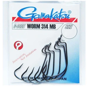 Carlige Offset Gamakatsu Worm-314 MB Nr.5/0, 6buc/pac Carlige Offset Gamakatsu Worm-314 MB Nr.5/0, 6buc/pac