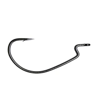 Carlige Offset Vanfook Worm-55b Stealth Black Offset Hooks Nr.5/0, 5buc/plic