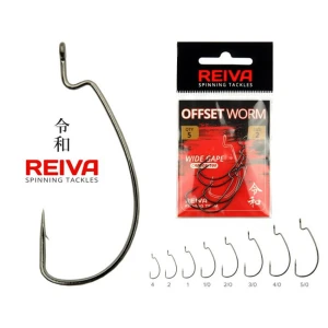 Carlige Reiva Offset Worm Nr.1 5buc/pac Carlige Reiva Offset Worm Nr.1 5buc/pac