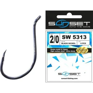 Carlige SUNSET Sunhooks SW 5313BN, Nr.4/0, 4buc/pac Carlige SUNSET Sunhooks SW 5313BN, Nr.4/0, 4buc/pac