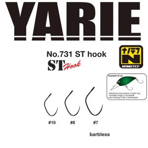 Carlige Yarie Jespa 731 ST Nanotef Barbless nr.7 15buc/plic Carlige Yarie Jespa 731 ST Nanotef Barbless nr.7 15buc/plic