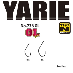 Carlige Yarie Jespa 736 GL Nanotef Barbless nr.8 16buc/plic