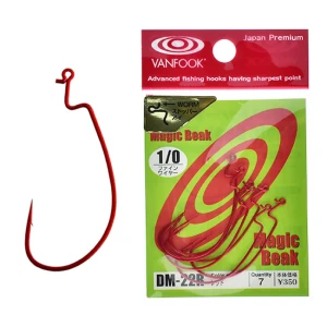 Carlige offset Vanfook DM-22R Red Magic Beak Hooks nr.1