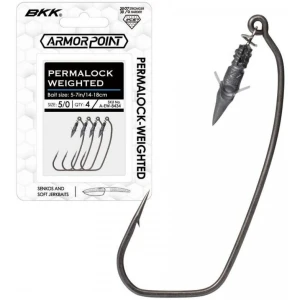 Jig BKK Offset Armor Point Permalock Weighted, 2.63g, Nr. 4/0, 4buc/pac