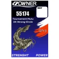 Carlig Owner Amaz 55174 Tournament Mutu 2X-Strong Circle Nr.8/0, 5buc/pac