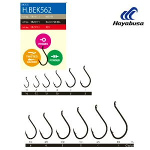 Carlige HAYABUSA BEK 562BN Nr.2/0, 6buc/pac