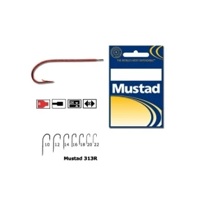 CARLIG MUSTAD CONCURS ROSU TIJA LUNGA nr18 10 buc/plic