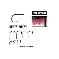 CARLIG MUSTAD NEGRU FORJAT REVERS ROTUND 10buc/plic Nr.1