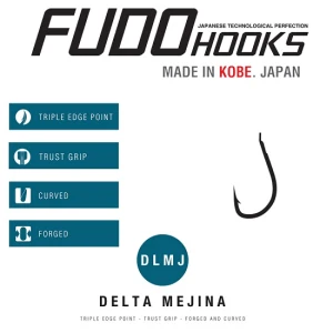 CARLIGE FUDO DELTA MEJINA BN-0031 Nr.2 Black nickel 8buc/plic