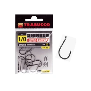 CARLIGE TRABUCCO SHINKEN CUT CHINU NR 1/0 10BUC/PLIC CARLIGE TRABUCCO SHINKEN CUT CHINU NR 1/0 10BUC/PLIC
