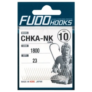 Carlig FUDO Chika Black Nickel, Nr.19, 22buc/pac