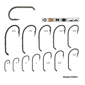 Carlig Mustad  Bronz Ochi 2 Spini Rezistent Mustad 7Buc/Plic Nr 3/0