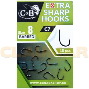Carlige C&B C7 Extra Sharp, Nr.8, 10buc/pac Carlige C&B C7 Extra Sharp, Nr.8, 10buc/pac
