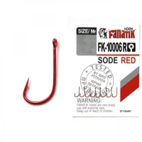 Carlige Fanatik FK-10006R No.2 Sode Red 8 buc/plic