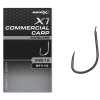 Carlige Feeder Matrix X1 Commercial Carp Hooks, Barbless, Nr.14, 10buc/pac Carlige Feeder Matrix X1 Commercial Carp Hooks, Barbless, Nr.14, 10buc/pac