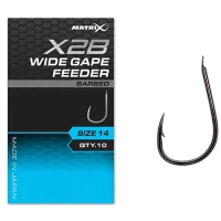 Carlige Feeder MATRIX X2B Wide Gape , Barbed, Nr.14, 10buc/pac